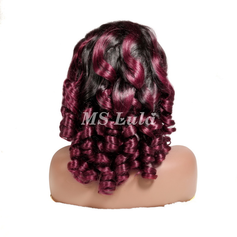 1B/99J Ombre Color Loose Wave 13x4 Lace Front Wigs - 图片 2